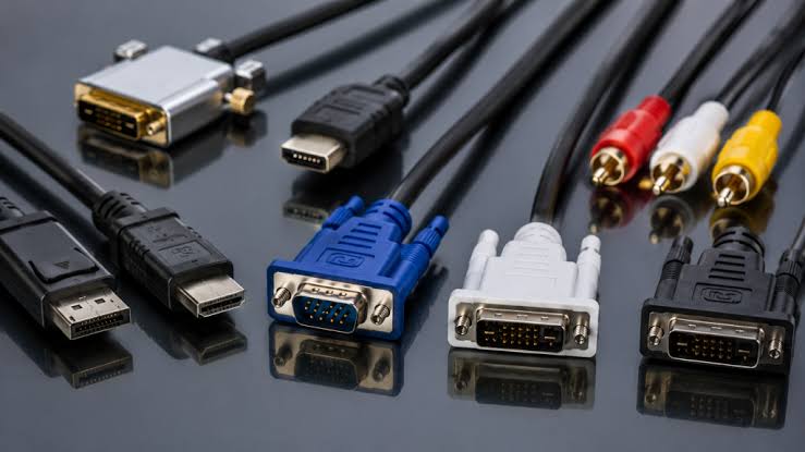 Cables HDMI y DisplayPort